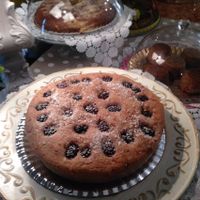 vegan cake with flour and rice milk, shake more and lime at Centrifuga in Bologna