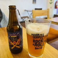 Their own beer  at El Jardín de Jazmín in Lima