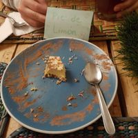 Pie de Limon (eating was more important than taking a picture, sorry :) at El Jardín de Jazmín in Lima