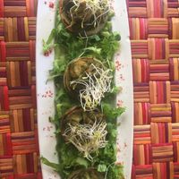 Stuffed artichokes  at El Jardín de Jazmín in Lima