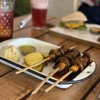 Mushroom Skewers at El Jardín de Jazmín in Lima