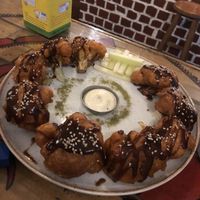 Buffalo wings at El Jardín de Jazmín in Lima