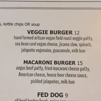 Vegan option at The Federal Bar in Long Beach