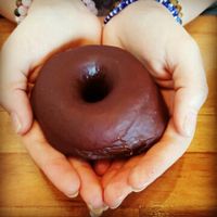 Chocolate Vegan Donut at One Veg World in Pasadena