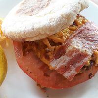 Vegan Egg Muffin with Bac-un at One Veg World in Pasadena