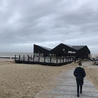 Moio on a chilly day in January #Veganuary at Moio Beach in Oostburg