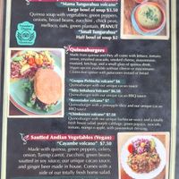 Menu 1 at Mishqui Quinde Sweet Hummingbird in Mindo