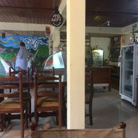Pretty murals and good food  at Mishqui Quinde Sweet Hummingbird in Mindo