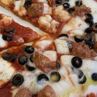 ‘Nduja pizza   at Universo Vegano in Florence