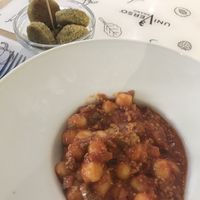 gnocchi & falafel at Universo Vegano in Florence