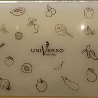 Placemat at Universo Vegano in Florence
