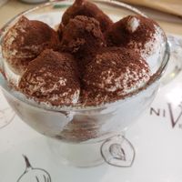 Tiramisu at Universo Vegano in Florence
