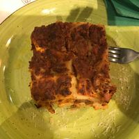 Lasagna was dodgy at Universo Vegano in Florence
