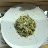 Pesto Gnocchi at Universo Vegano in Florence
