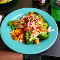 Korean BBQ Bowl with Tofu at Laughing Planet Cafe in Bend