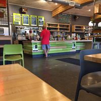 inside at Laughing Planet Cafe in Bend