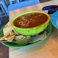 V3ggie chili at Laughing Planet Cafe in Bend