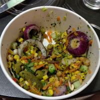 Lunch/ Dinner (Raw) using the salad bar. at K-Supermarket Postitalo in Helsinki