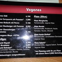 Vegan menu at Debakel in Hannover