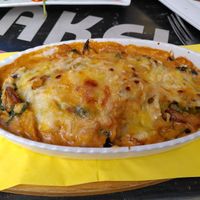 Vegan casserole (weekly changing menu) at Debakel in Hannover