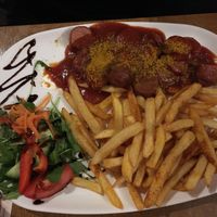 vegan curry sausage at Debakel in Hannover