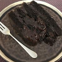 The chocolate cake is too good   at Bhajan Cafe in Riga