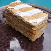 Napoleon Cake at Bhajan Cafe in Riga