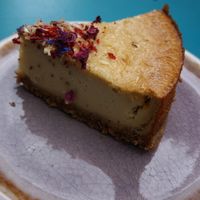 Cheesecake at Bhajan Cafe in Riga