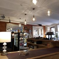 Inside at Bhajan Cafe in Riga