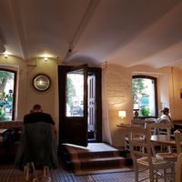 Inside at Bhajan Cafe in Riga