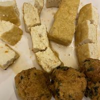 the tofu is especially nice  at Im Jai - Veg Food Stall in Chiang Mai