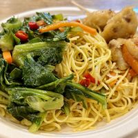 2 toppings (55 THB), Veggie nugget (20 THB)  at Im Jai - Veg Food Stall in Chiang Mai