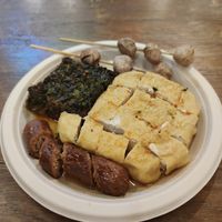 Vegan buffet at Im Jai - Veg Food Stall in Chiang Mai