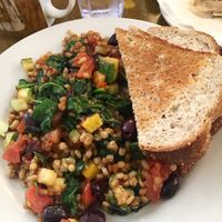 Groovy Grains with homemade multigrain bread at 3 Sisters' Cafe in Indianapolis