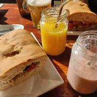 Our Christmas meal. at Cape Fruit in Santa Maria