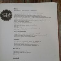 menu 1 at Little Seed by Firefly in Toowoomba