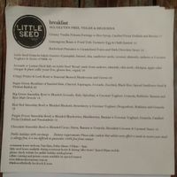 menu 3 at Little Seed by Firefly in Toowoomba