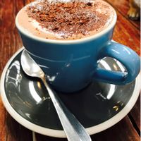 Hot chocolate on soy  at Little Seed by Firefly in Toowoomba