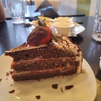 vegan torta de selva negra at OKEY Al Natural in Lima