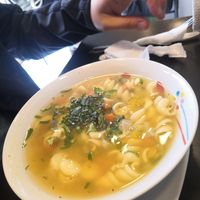 Soup of the day at OKEY Al Natural in Lima