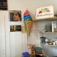 ice cream during summer time at Huber in Freiburg