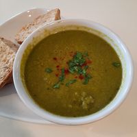 Pea and mint soup at Guardhouse Cafe in Brixham
