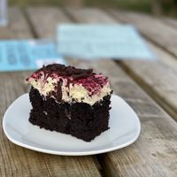 Chocolate cake  at Guardhouse Cafe in Brixham