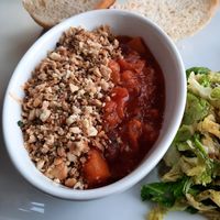 Bean and butternut cassoulet at Guardhouse Cafe in Brixham