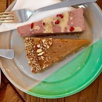 Strawberry and fig cakes at Naspolya Nassolda in Budapest