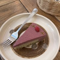 Raspberry Pistachio cake   at Naspolya Nassolda in Budapest