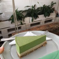 matcha cake! at Naspolya Nassolda in Budapest