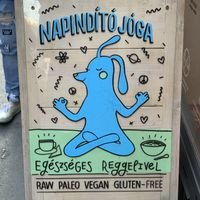 Entrance Sign 👣 at Naspolya Nassolda in Budapest