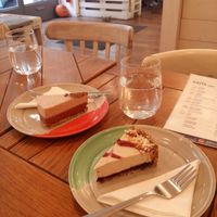 Amazing raw vegan cheesecake  at Naspolya Nassolda in Budapest