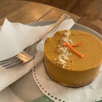 Pumpkin cake at Naspolya Nassolda in Budapest